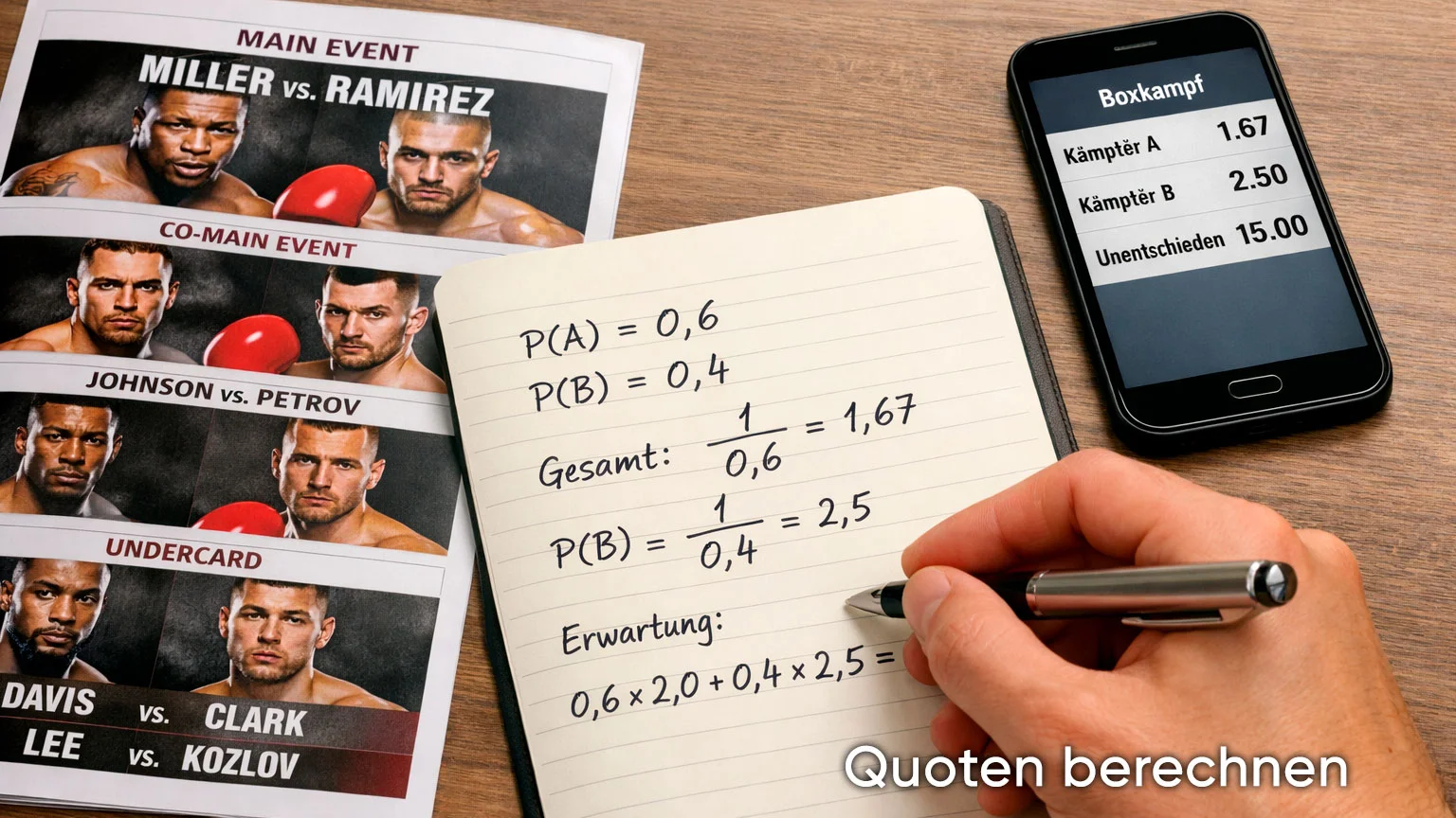 Boxen Quoten berechnen – Implizite Wahrscheinlichkeit und Marge erklärt