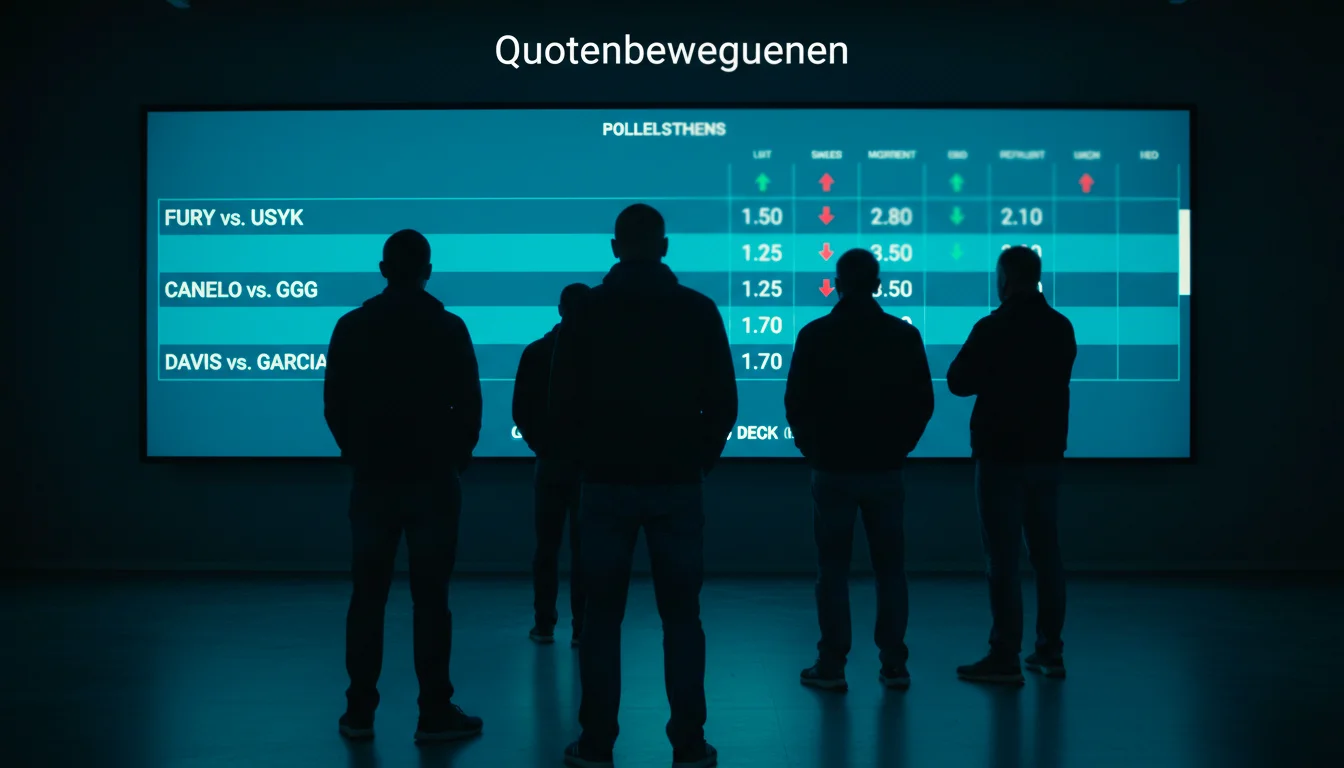 Quotenbewegungen Boxen – Warum sich Quoten vor dem Kampf ändern